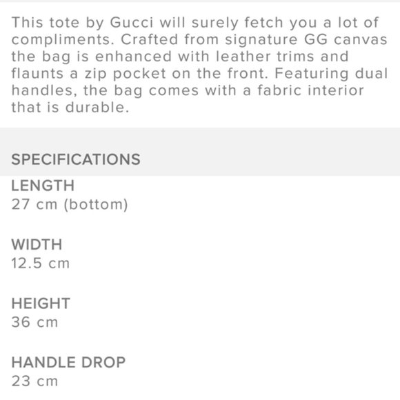 Gucci Monogram Gg Nylon Pocket Shopper Bla… - Picture 12 of 12